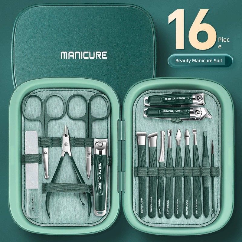 Nail Clippers Suit Nail Scissors For Home Unisex Special Use Pedicure Tools Nail Clipper Pliers Original Manicure 18-Piece Set