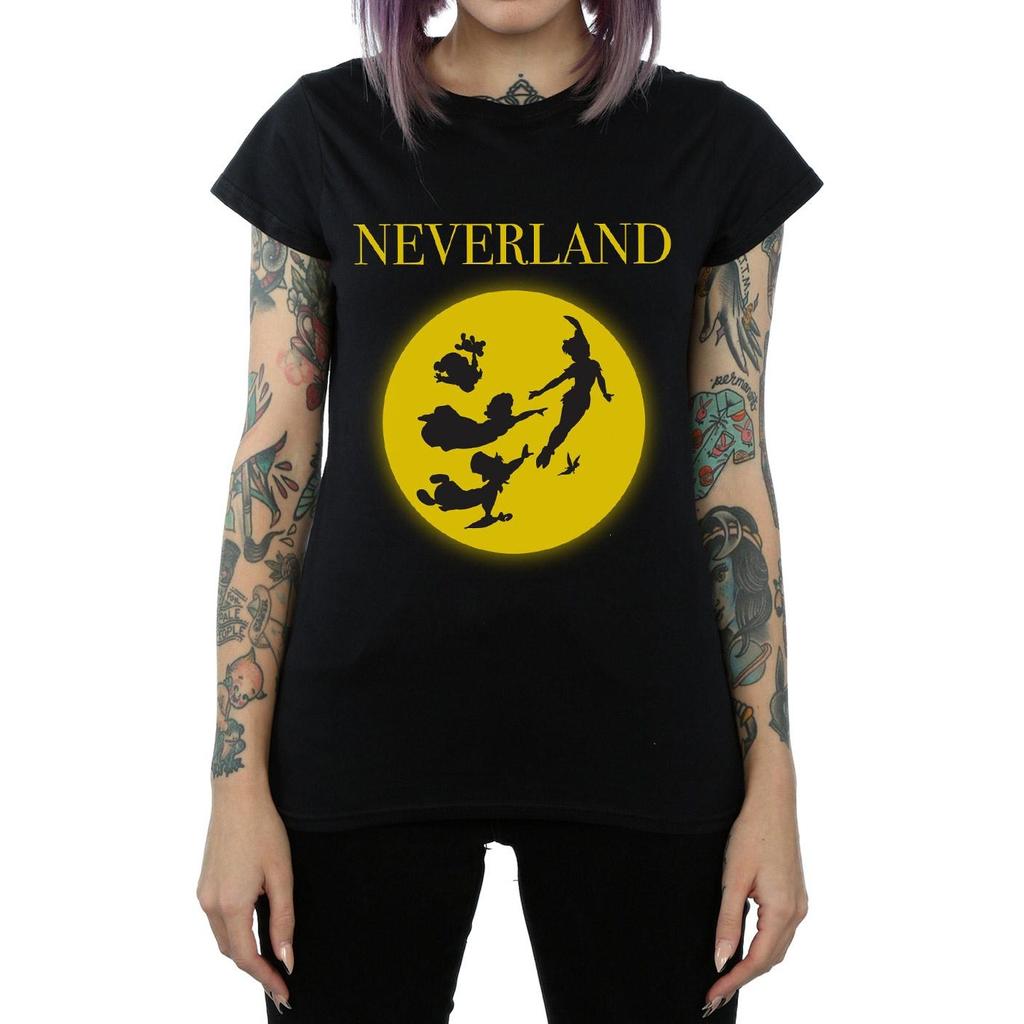 Peter Pan Damen/Damen Mond Baumwoll-T-Shirt