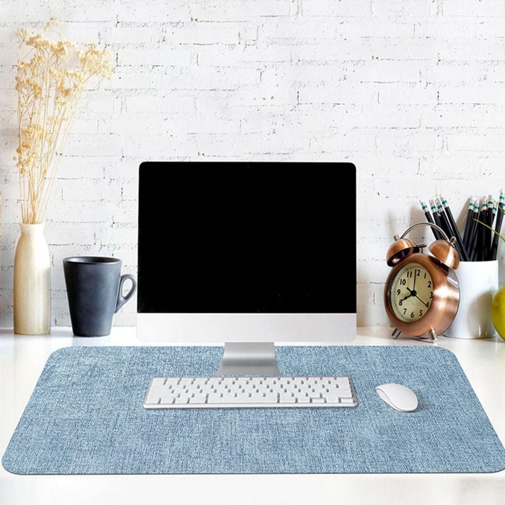 Extra Large Mouse Mat Leather Keyboard Mice Mat Durable Table Mat Home Office