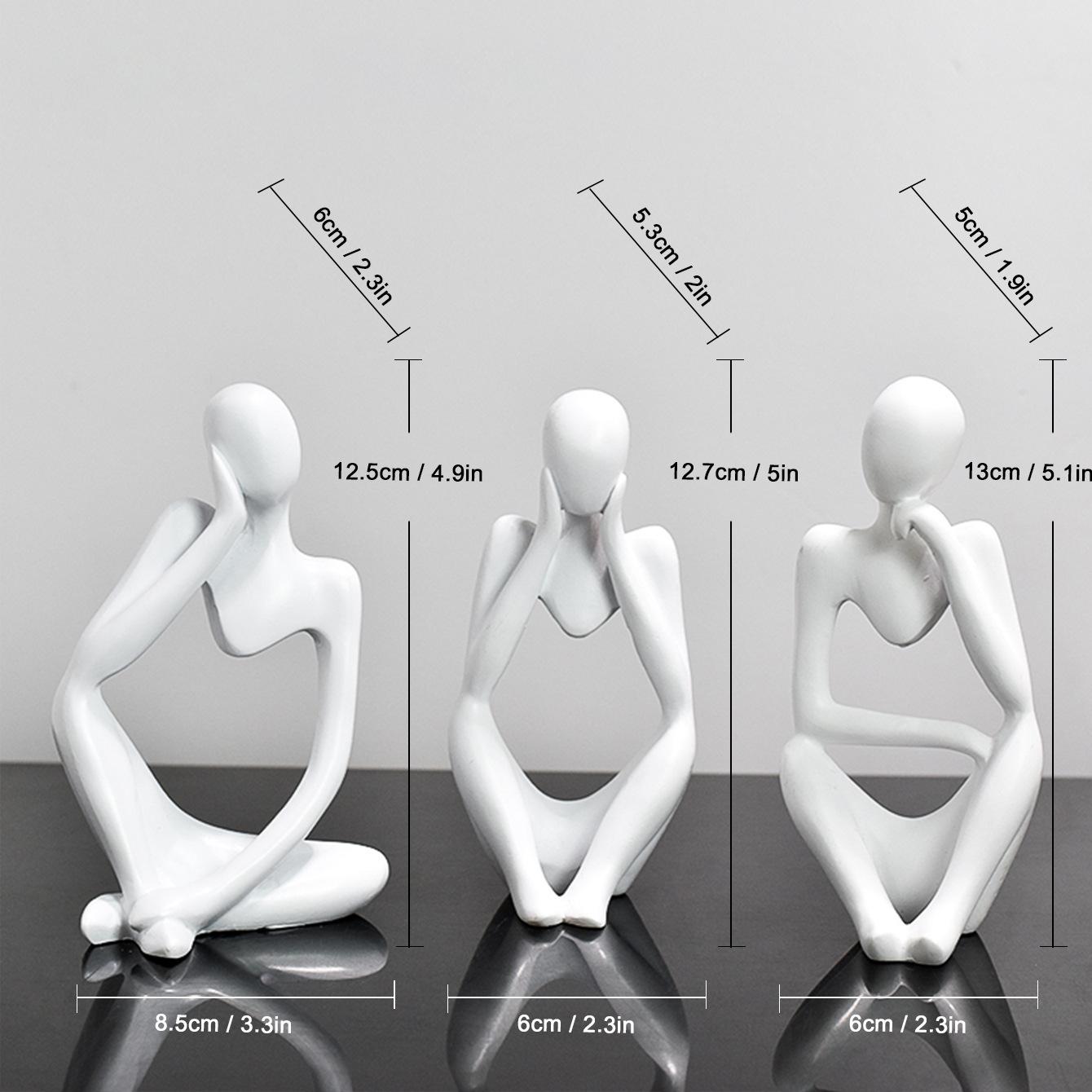 Легкая роскошь Креативные мини Левое мышление Правое мышление Полимерные ремесла Украшения для дома, гостиной, прихожей Настольные украшения