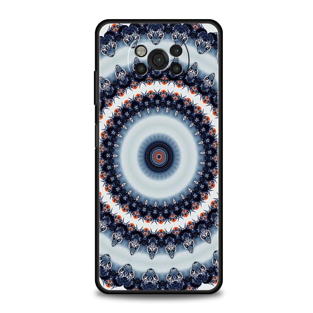 

Retro Circular Totem Design Phone Case for Xiaomi Poco F7 F6 F5 F4 F3 X6 X5 X4 X3 NFC F7 Ultra M4 C51 C55 GT 5G Soft TPU Cover Poco X4 Pro 5G