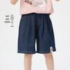 Xiaoyinman Girls' Casual Cartoon Denim Shorts
