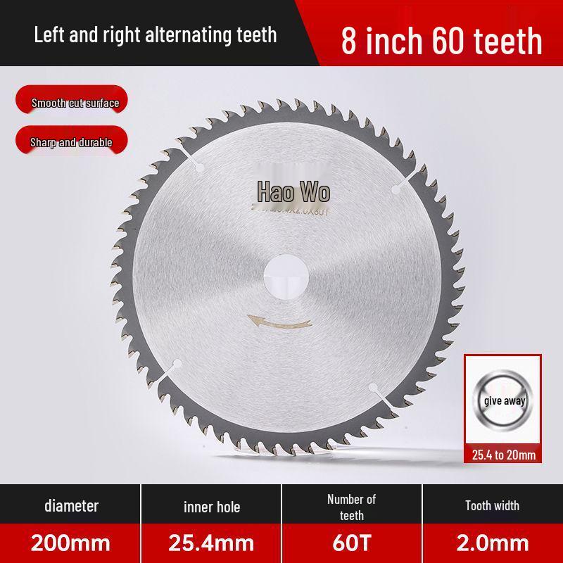 Anti-Nail Carbide Woodworking Saw Blade, Aluminum Cutting, 4-7 Inch for Handheld Angle Grinders