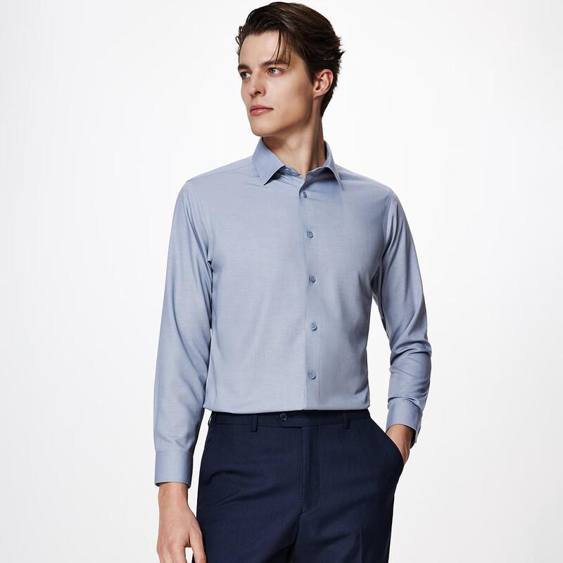 Zhuangji Men's Breathable Linen Blend Long-Sleeve Shirt