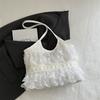 New summer leisure vacation backpack fairy lace shoulder bag large capacity tote bag hollow beach bag