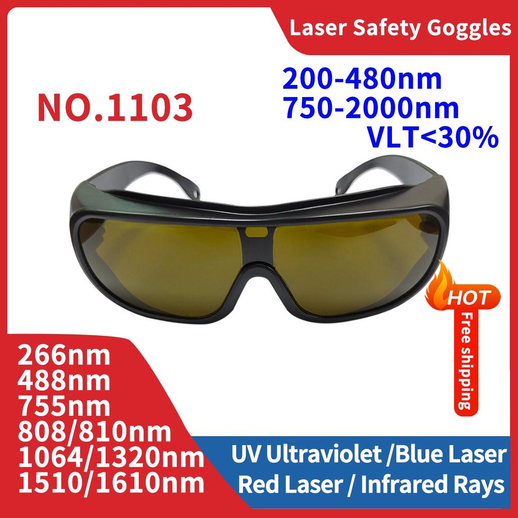 Beauty Laser Treatment Protective Goggles Eyewear 200nm-2000nm Hair Removal Eye Protection Safety Lazer Glasses for Work