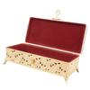 Vintage Metal Jewelry Box Soft   Rust   Rectangular Trinket Box for Girl Women Necklace Rrings Rings
