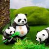 4Pcs New Panda Figurine Diy Home Kawaii Room Decor Miniature Fairy Garden Decoration Accessories Modern Children'S Birthday Gift