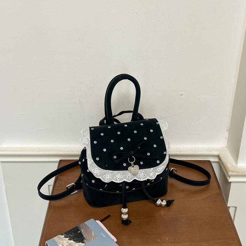 Schoolbag Shuai Mijia sweet girlish niche lace lace women's backpack 1011 new backpack exquisite small schoolbag