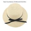 Portable Bow Straw Weave Sun Hat Wide Brim Bohemian Sunscreen Bucket Hat Face Slim Breathable Fisherman Hat Outdoor