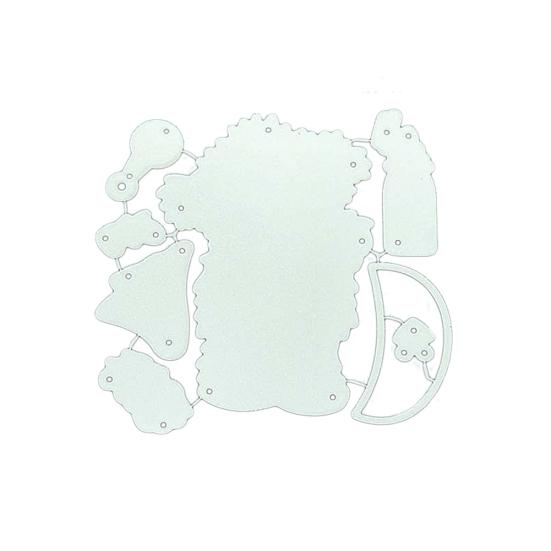 Cute Bear Metal Cutting Dies DIY Scrapbook Emboss Paper Card Album Craft Stencil