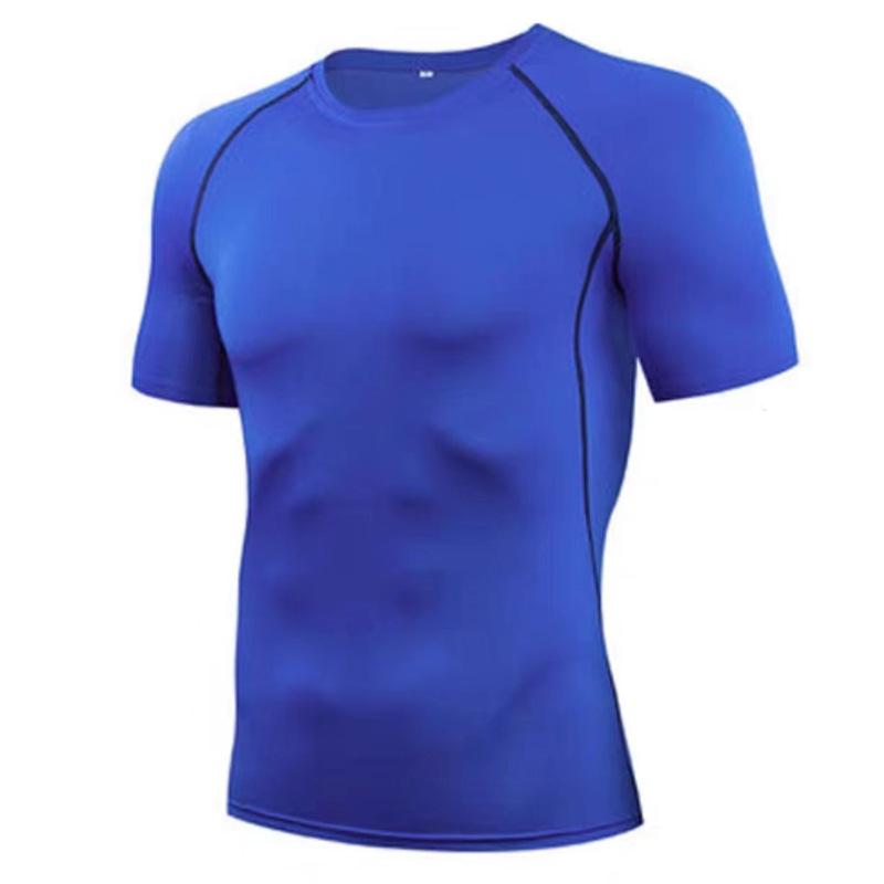 Men's Quick Dry Short Sleeve Compression Shirt for Sports & Fitness