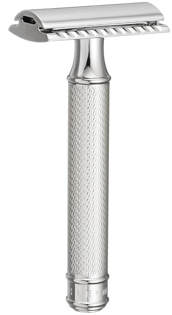 Muhle Classic Razor Set with Stand Razor Stand (Double-Edged & Set)/Metal R89SET)