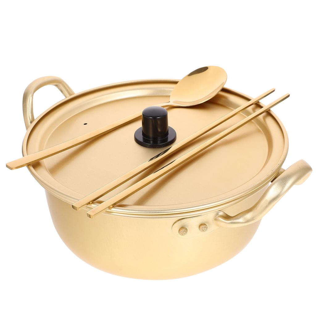 Instant Noodle Pot Gnocchi Pasta Aluminum Double Handled Stock Milk Small Hot Ramen Cookware Cooking Korean