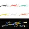 New LIMITED EDITION Car Laser Stickers Creative English Letter Vinyl Decals Fashion Auto Body Glass Reflective Sticker Decor