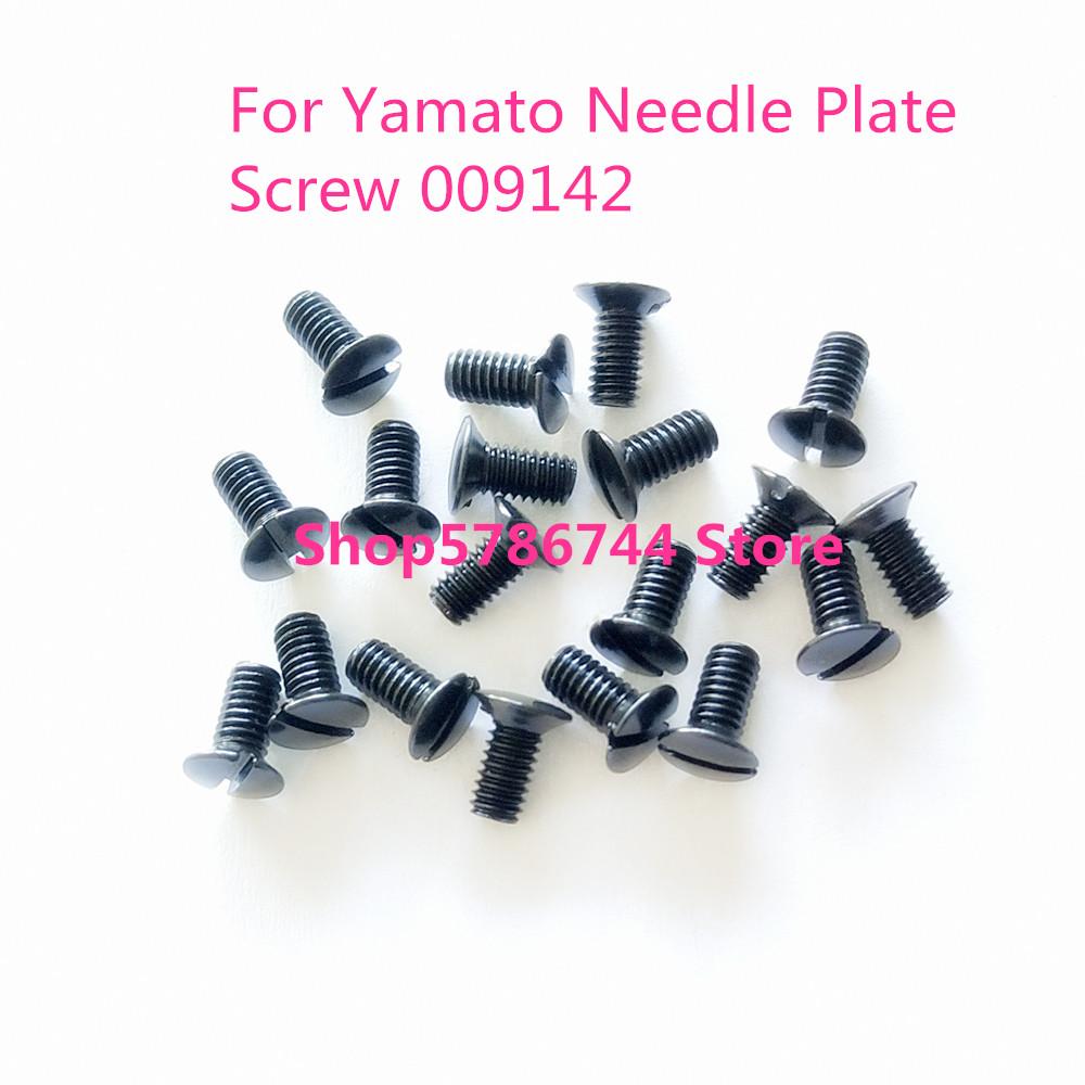 Needle Plate Screw #009142 For YAMATO Interlock Sewing Machine VG2700,VG3721,VC2400,VC2500,VC2840P,VC2700,VC2600,VF2400,VF2500