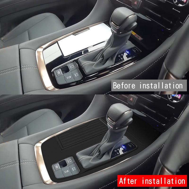 RHD For Toyota Alphard Vellfire 40 Series 2024 silicone central control gear box panle water cup cover interior Accessories