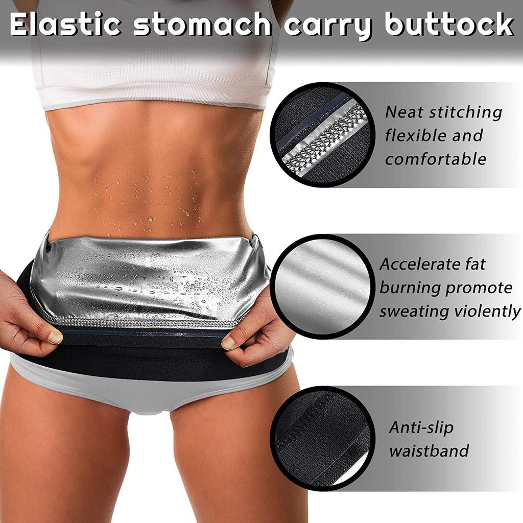 Woman Fitness Waist Trimmer for Sweat Wrap Sweat Waist Trainer Sweat Tummy Add Heat Workout Belt Stomach Wraps for Bodybuilding
