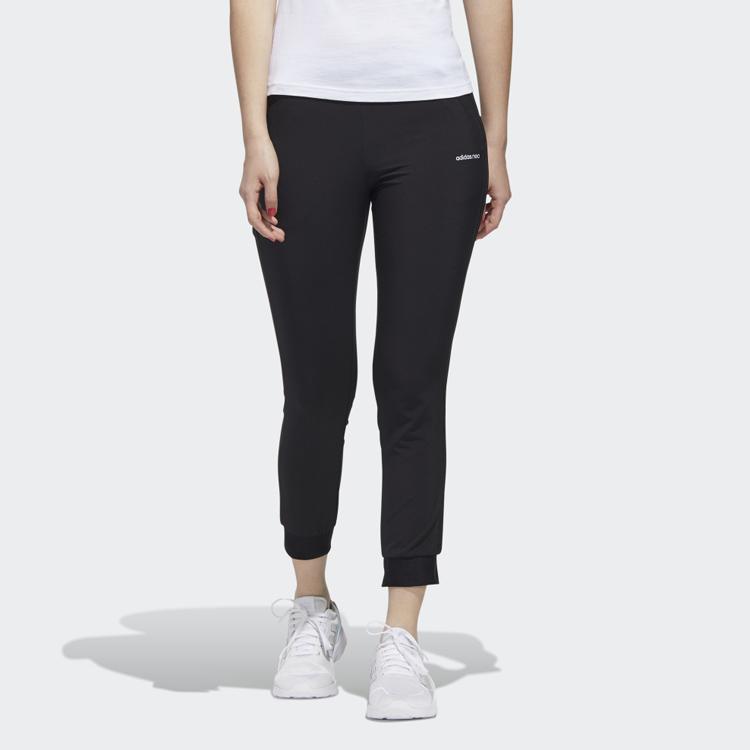 Adidas Neo Slim Fit Cuffed Training Pants Women Pants Black GJ4972