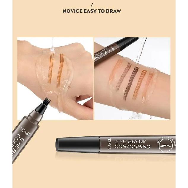 4 Point Eyebrow Pencil Waterproof Liquid Eyebrow Pen Makeup Long Lasting Cosmetic Microblade Brow Pencil