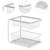 Kitchen Storage Basket Fruit Metal Wire Living Room Organizer