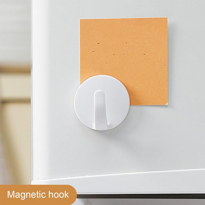 2Pcs Strong Magnetic Hooks Heavy Duty Wall Hooks Home Kitchen Bar Storage Organization for Hanger for Key Coat Cup
