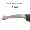 HPPE Level 5 Cut Resistant Arm Sleeves 1 Pair Anti Puncture Safety Sleeve for Glass Handling Construction Repair Work