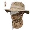 Outdoor Sonnenschutz Camouflage Hut & Sturmhauben Set: Winddicht, Sonnenschutz für Bergsteigen, Angeln & Radfahren
