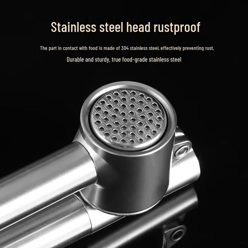 Baijie 304 Stainless Steel Garlic Press