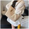 Large capacity bag women's new fashionable versatile shoulder bag simple diamond class commuter tote bag