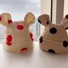 Cute Dot Print Newborn Beanies Hat Cartoon Ears Elastic Infant Spring Autumn Warm Cap Baby Pullover Head Protection Hats
