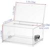 Mioni Wall or Countertop Lock and Pen with 6 Interchangeable Suggestion Donation Comment Box Tags, Box, Box, Mailbox,