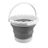 Large Capacity Foldable Silicone Water Bucket for Brush Washing - Durable and Portable