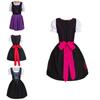 Charming German Dress Bavarian Dirndl Costume With Elegant Apron Decoration