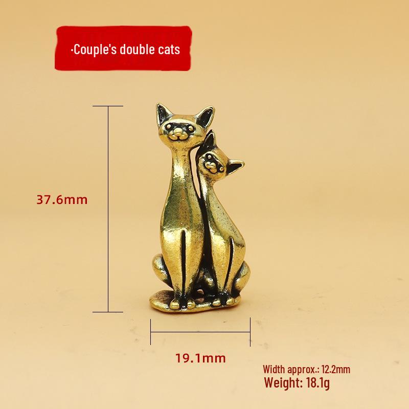 

Прикраси для пари котів - Латунні вироби для декору дому