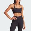 Adidas Solid Color Quick-Dry Low-Intensity Yoga U-Back Fitness Sports Bra Women underwear Black IQ3374