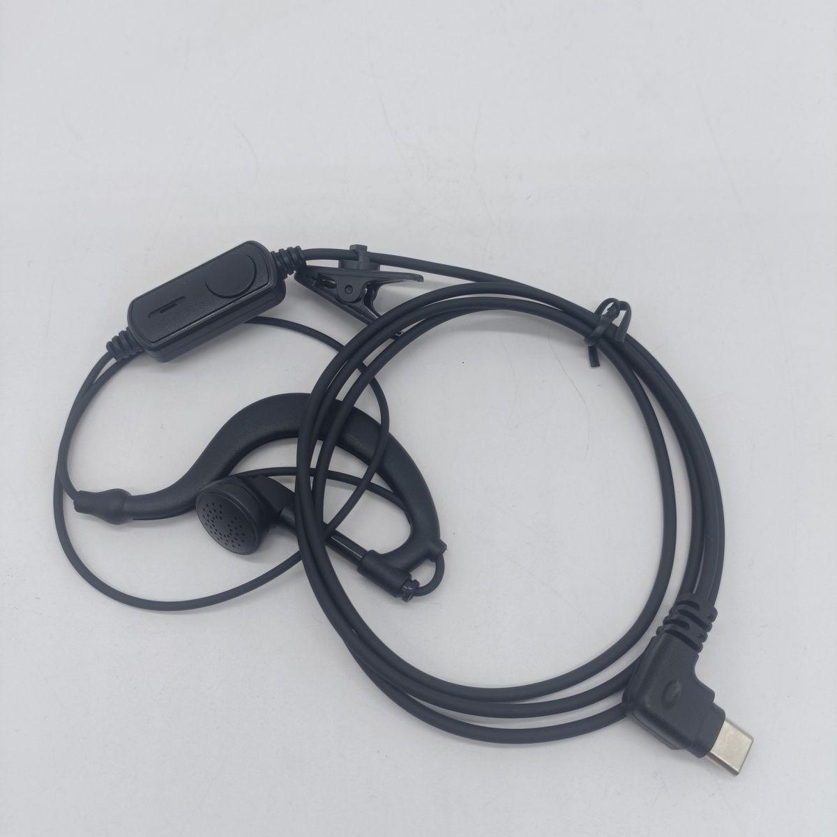 

Nationwide Type-C Walkie-Talkie Wired Headset with In-ear & Over-ear Options and Lapel Clip