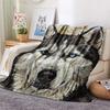 1PC Dog Print Flannel Blanket, High quality Comfortable for All Seasons, Home Decor, Warmth and Comfort, Perfect for Christmas Gifts
