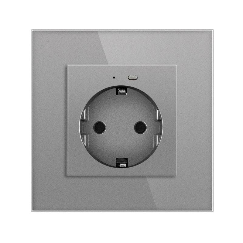 European Standard Smart WiFi Socket with APP Remote, Voice Control, Timer & Power Monitoring
