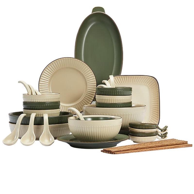 Zhi Shi 42-Piece Ceramic Dinnerware Set