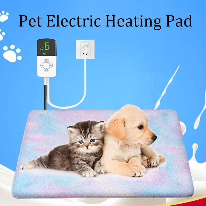 Waterproof Pet Heating Pad Electric Blanket Dog Cat Winter Warmer Pad Adjustable Temperature Dog Mattress