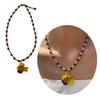 Exquisite Beaded Necklace with Glass Fish Pendant Handmade Clavicle Chain Unisex Choker Versatile Accessory for Women