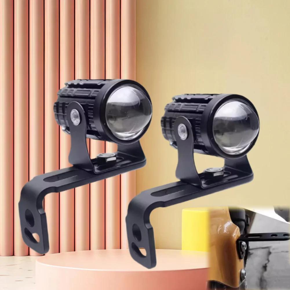 2x Motorcycle Spotlight Mount Universal Adjustable Bracket for Scooter E-Bike Fender LED Fog Light Holder Metal Moto Accessories