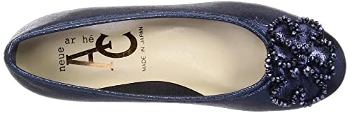 AC Women's Ballet Flats, Navy, Size 23.5 cm, 3E