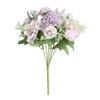 Artificial Flower Handmade Decorative Faux Silk Flower Non-fading 7 Heads Rose Fake Flower for Living Room