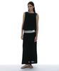 Partimento Woman Sheer Layered Maxi Skirt_Black