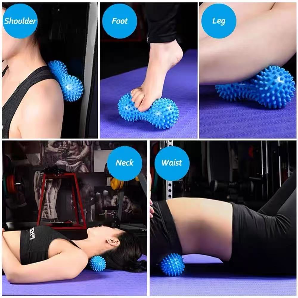 Peanut Fascia Ball - Peanut Ball - Foot Massage Ball - Cervical Fascia Muscle Relaxation Ball - Back and Foot Meridian Ball