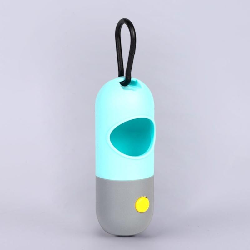 LED Illuminated Dog Poop Bag Dispenser for Safe Nighttimes Dog Walks Ensuring Pet Safety and Easy Bag