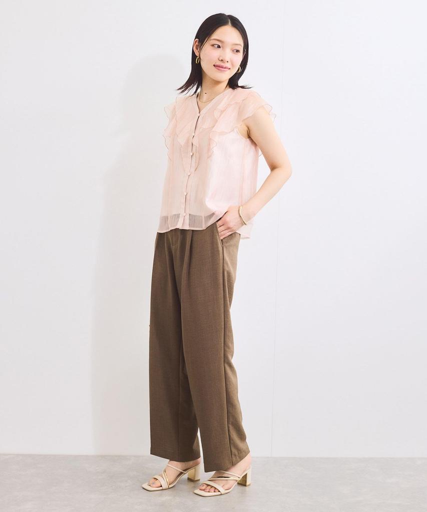 Blusa Rosa Transparente com Babados [BIS], Feminina, (63)