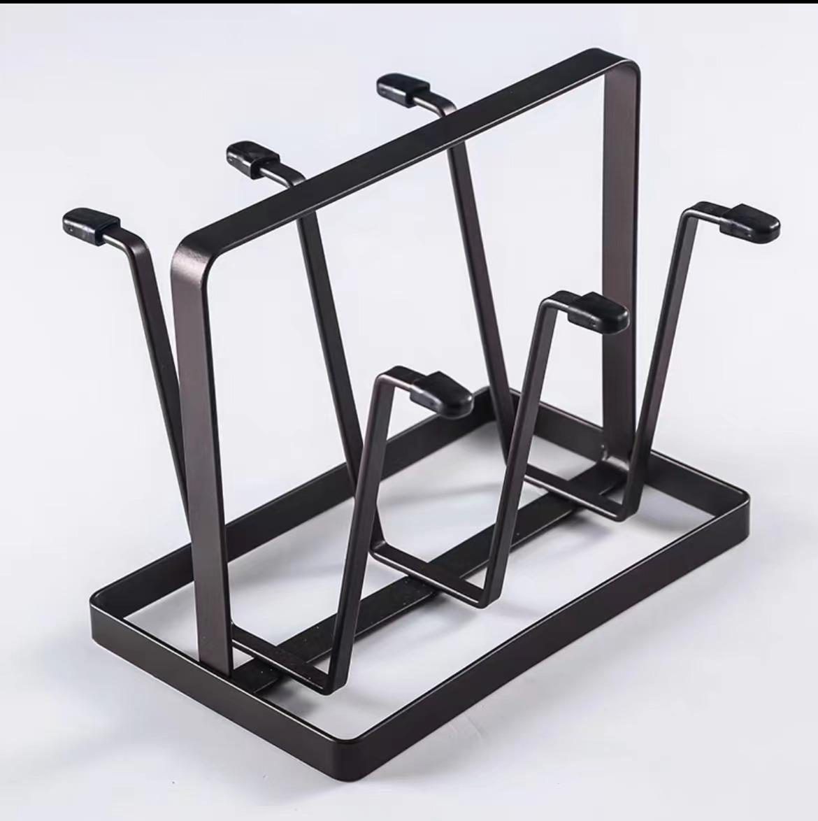 Hanging Upside-Down Glass and Coffee Cup Storage Rack